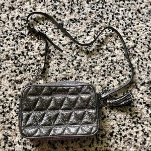 Michael Kors silver crossbody